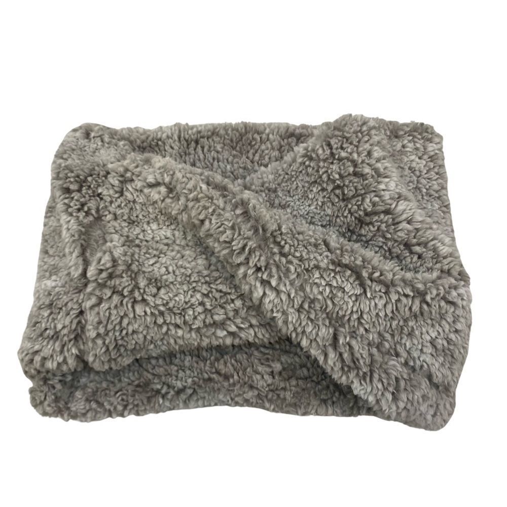 Infinity Sherpa Scarf Grey Super Soft